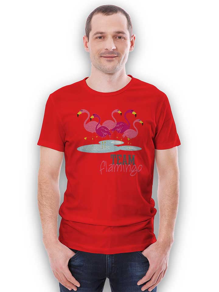 team-flamingo-t-shirt rot 2