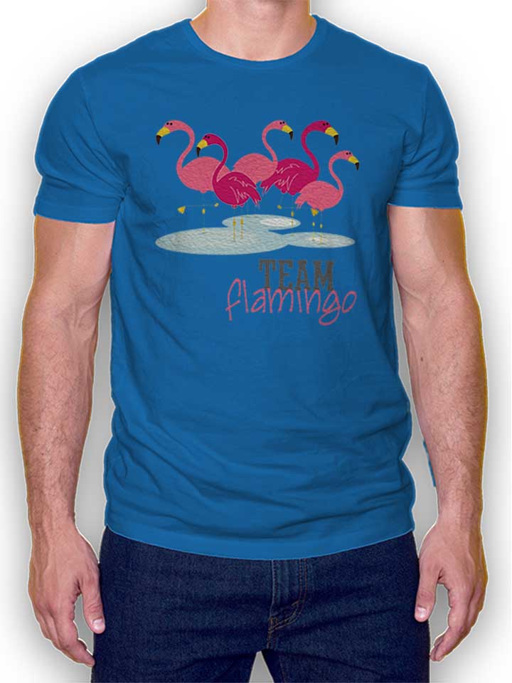 Team Flamingo T-Shirt bleu-roi L
