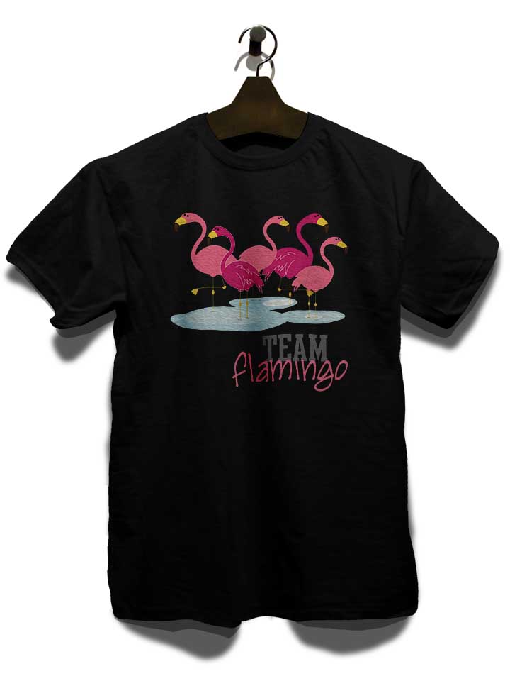team-flamingo-t-shirt schwarz 3