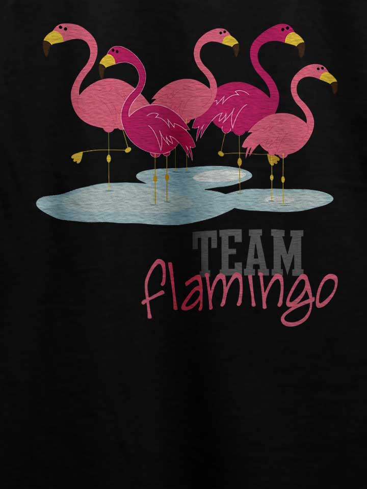 team-flamingo-t-shirt schwarz 4