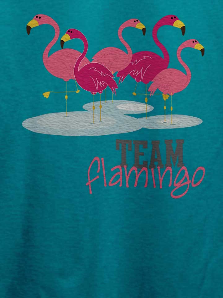 team-flamingo-t-shirt tuerkis 4