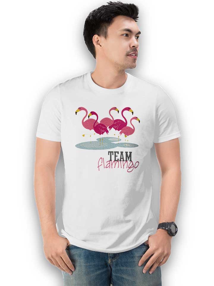 team-flamingo-t-shirt weiss 2