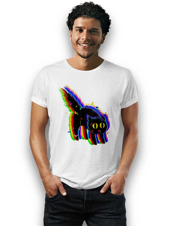 technicolor-cat-t-shirt weiss 2