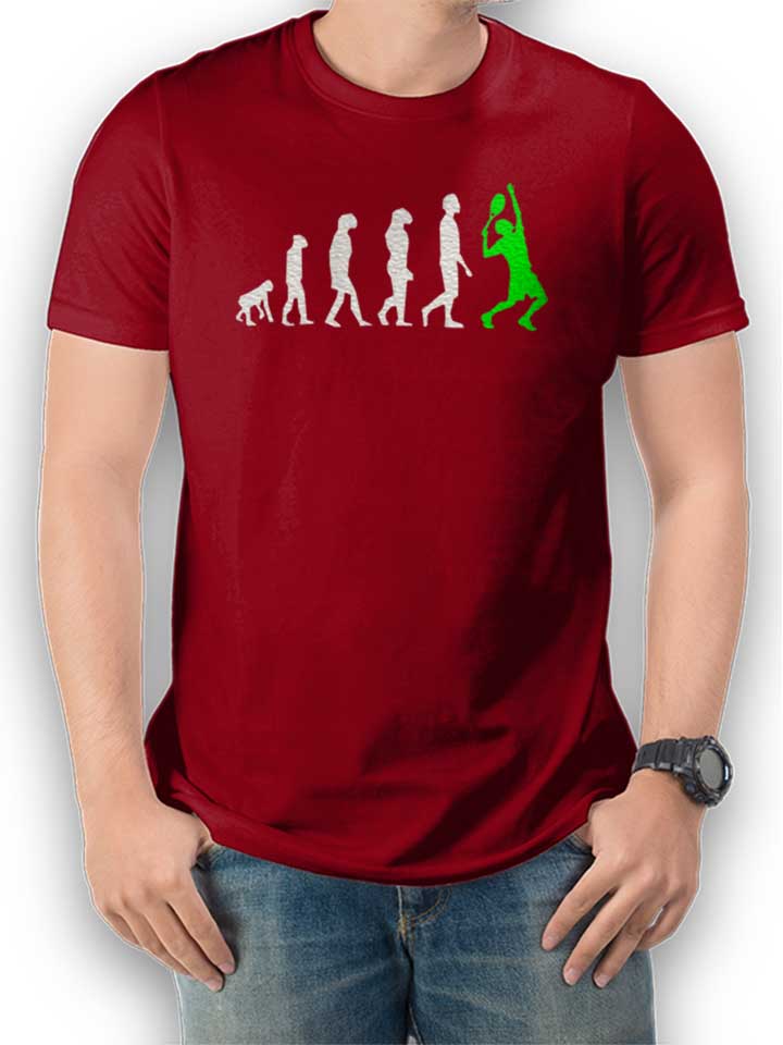 tennis-evolution-t-shirt bordeaux 1