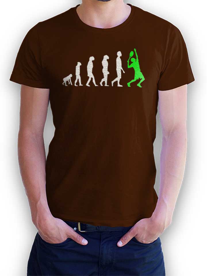 tennis-evolution-t-shirt braun 1