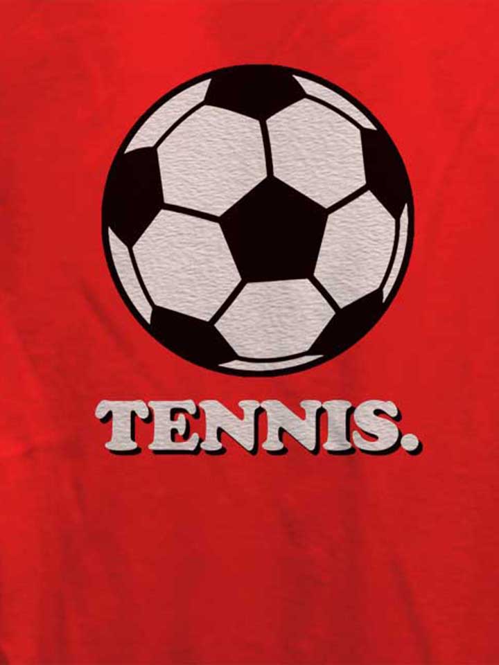 tennis-fussball-damen-t-shirt rot 4