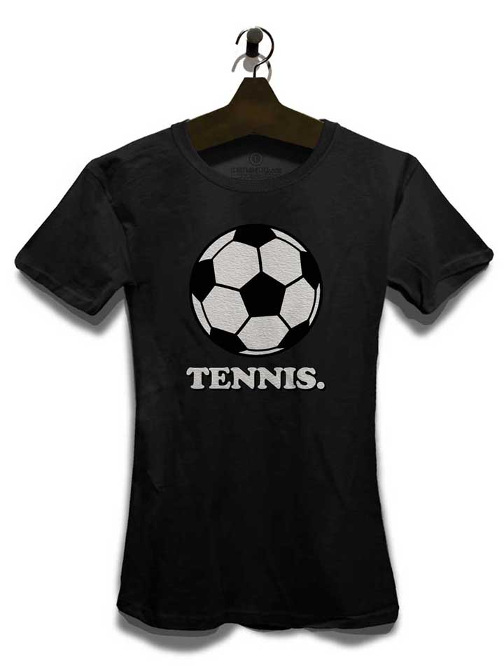 tennis-fussball-damen-t-shirt schwarz 3