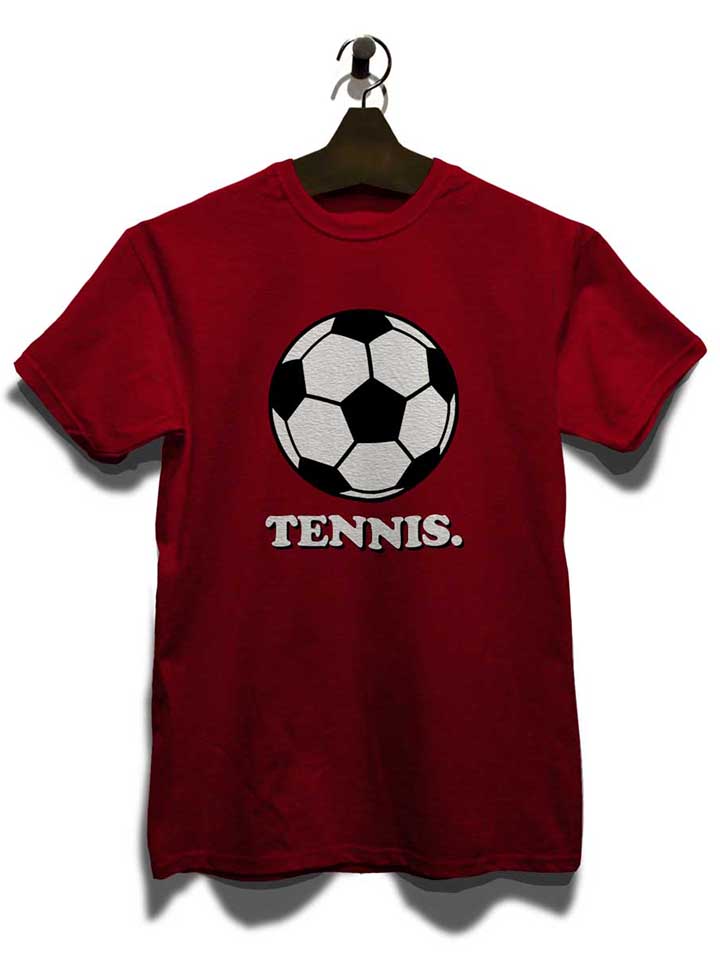 tennis-fussball-t-shirt bordeaux 3
