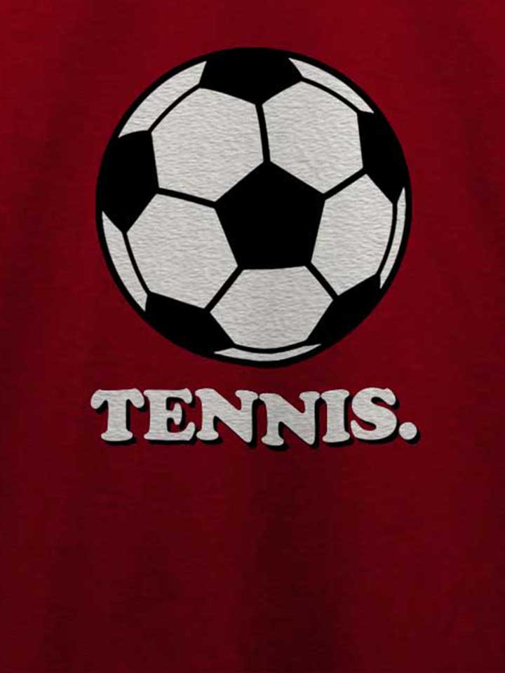 tennis-fussball-t-shirt bordeaux 4