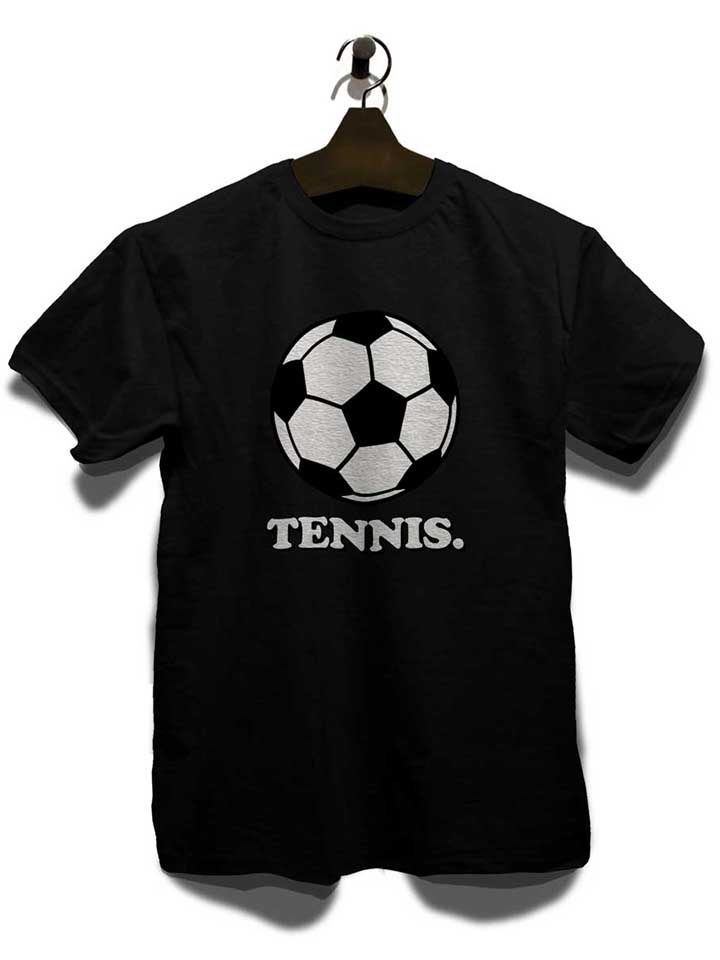 tennis-fussball-t-shirt schwarz 3