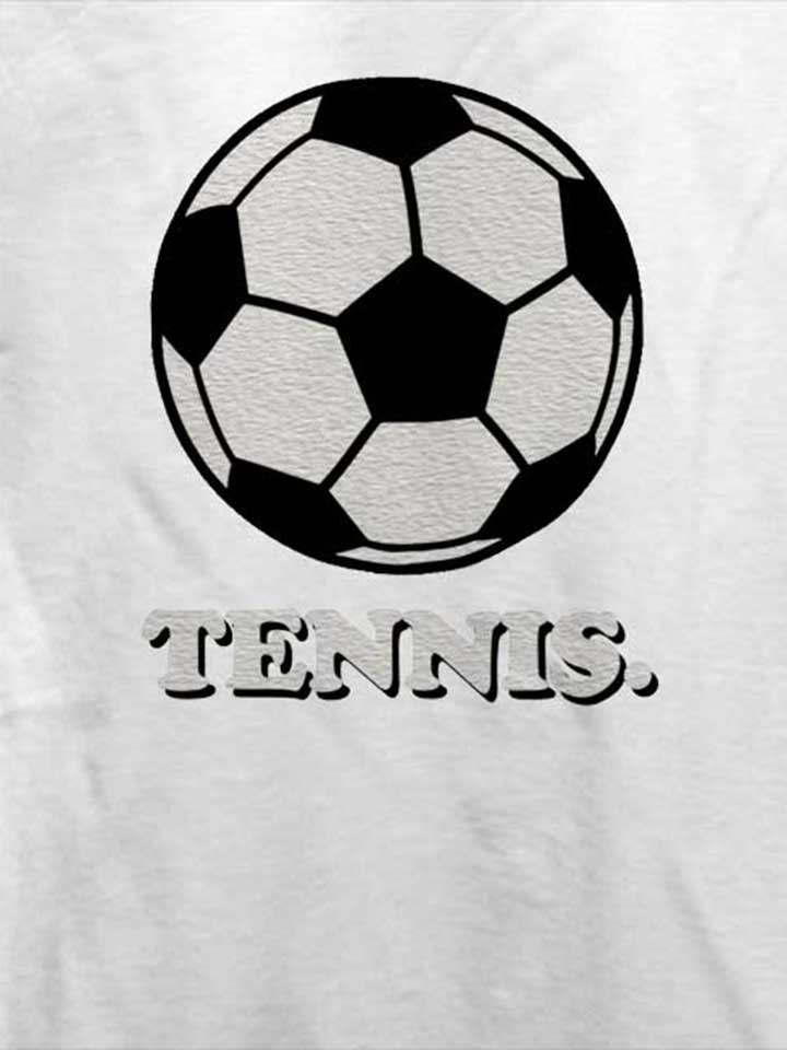 tennis-fussball-t-shirt weiss 4