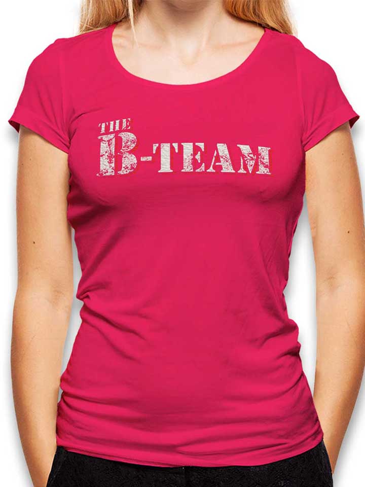the-b-team-vintage-damen-t-shirt fuchsia 1