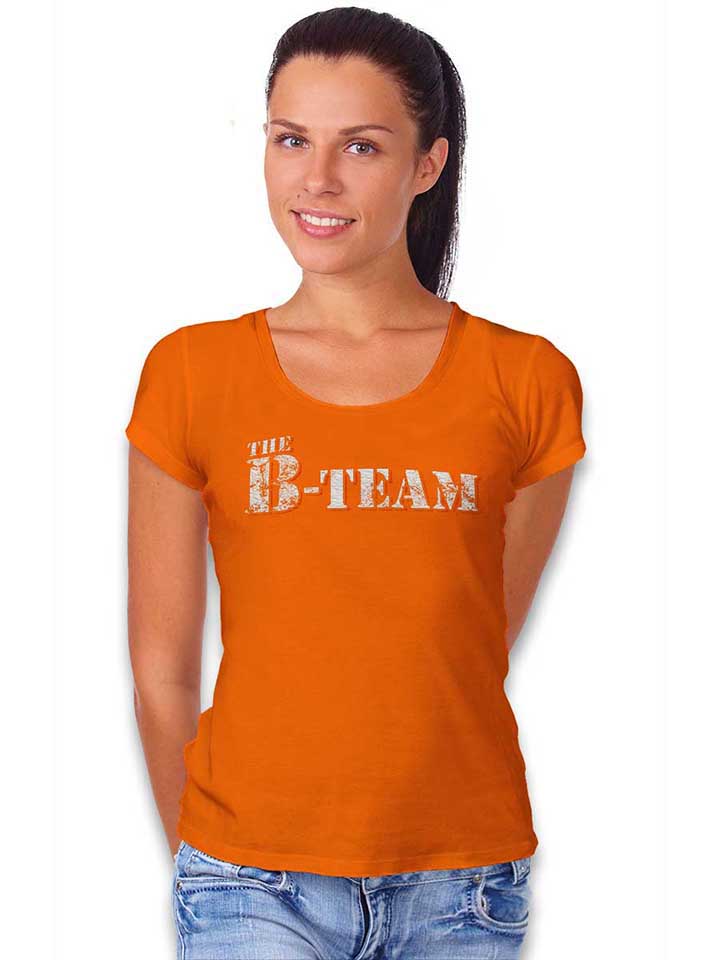 the-b-team-vintage-damen-t-shirt orange 2