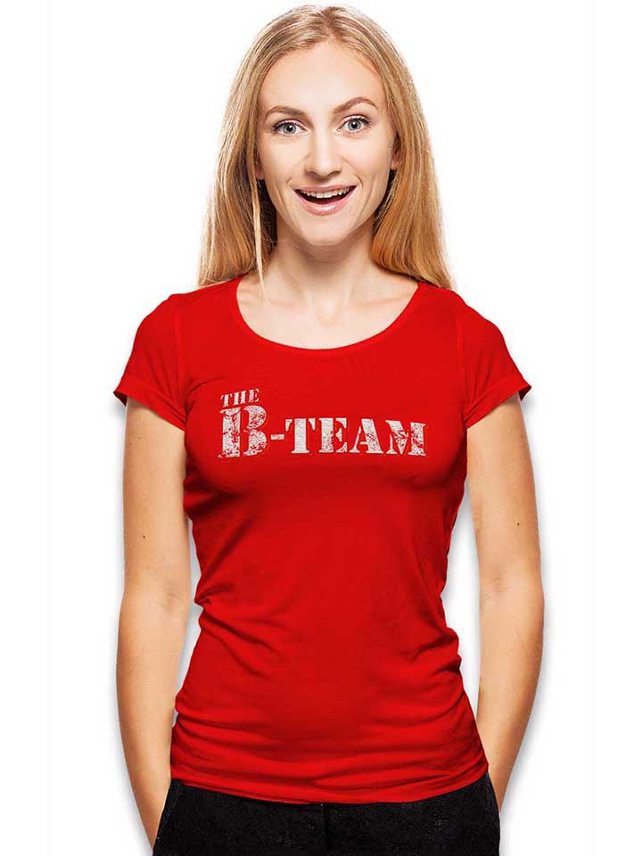 the-b-team-vintage-damen-t-shirt rot 2