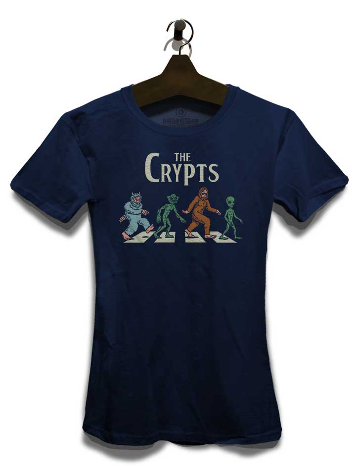 the-crypts-abbey-road-damen-t-shirt dunkelblau 3