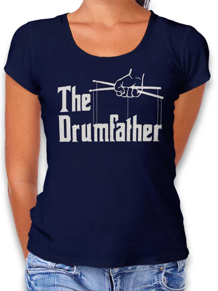 the-drumfather-damen-t-shirt dunkelblau 1