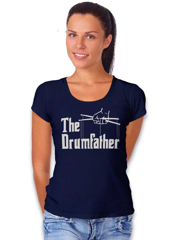 the-drumfather-damen-t-shirt dunkelblau 2