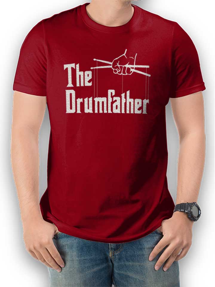 The Drumfather Camiseta burdeos L