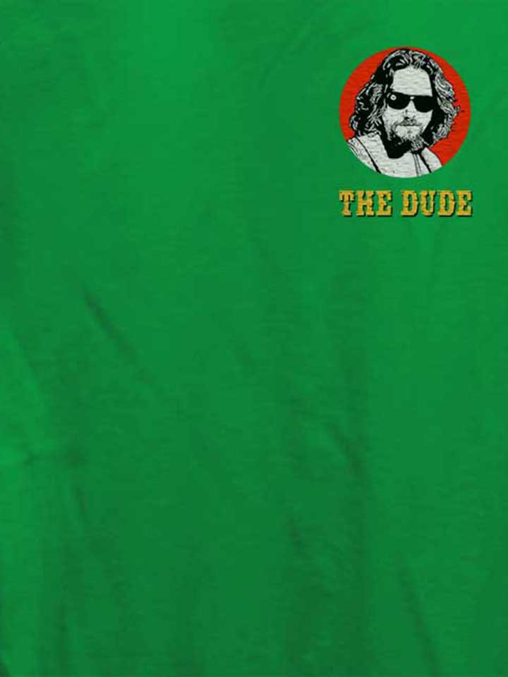 the-dude-chest-print-damen-t-shirt gruen 4