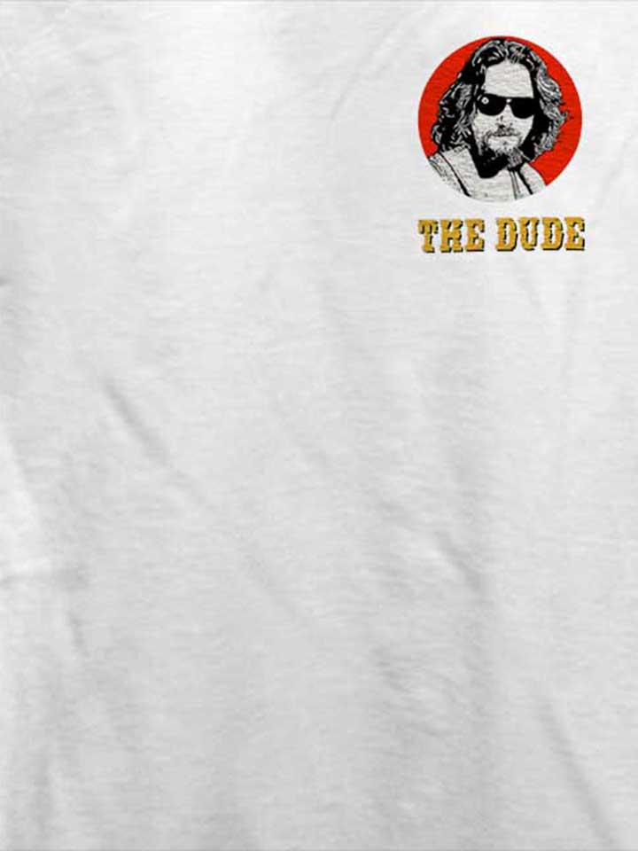 the-dude-chest-print-t-shirt weiss 4