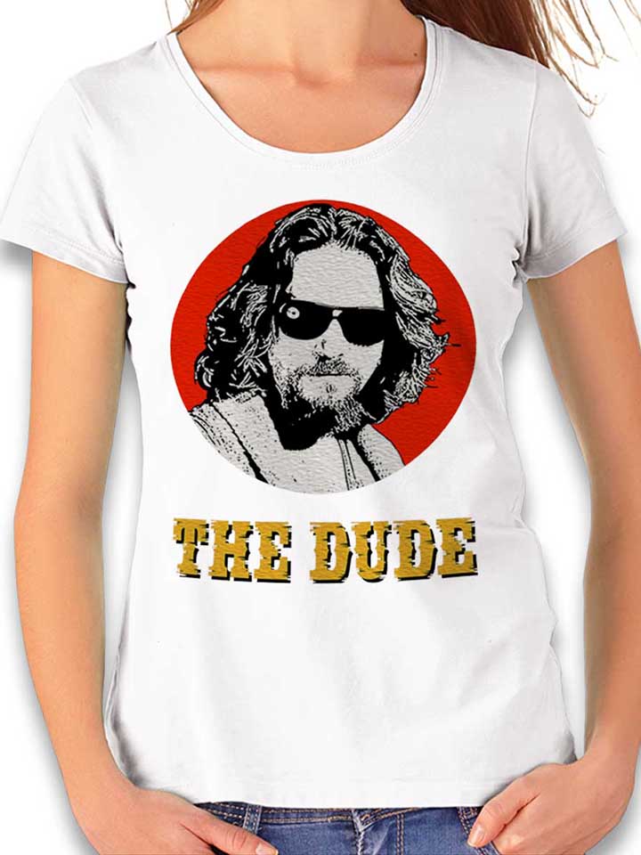 the-dude-damen-t-shirt weiss 1
