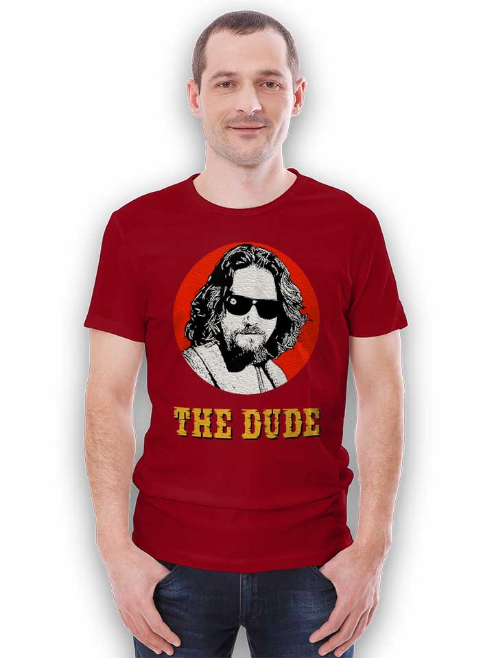 the-dude-t-shirt bordeaux 2