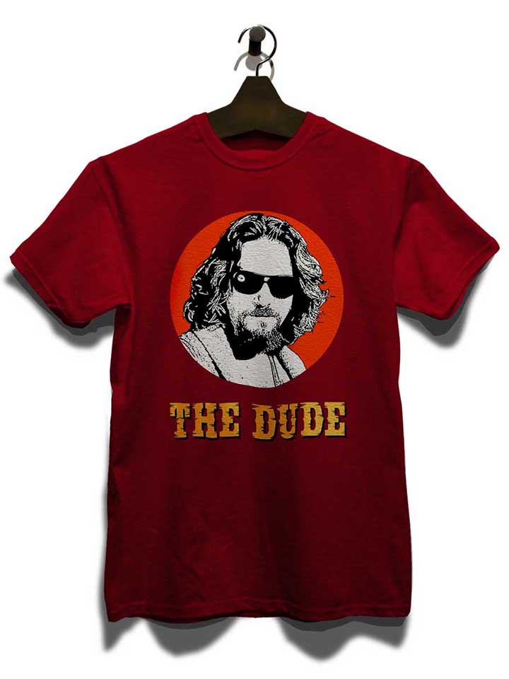 the-dude-t-shirt bordeaux 3