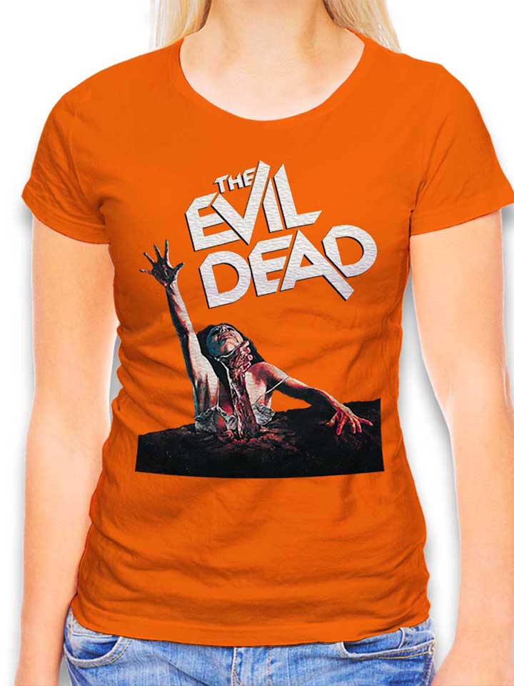 the-evil-dead-damen-t-shirt orange 1