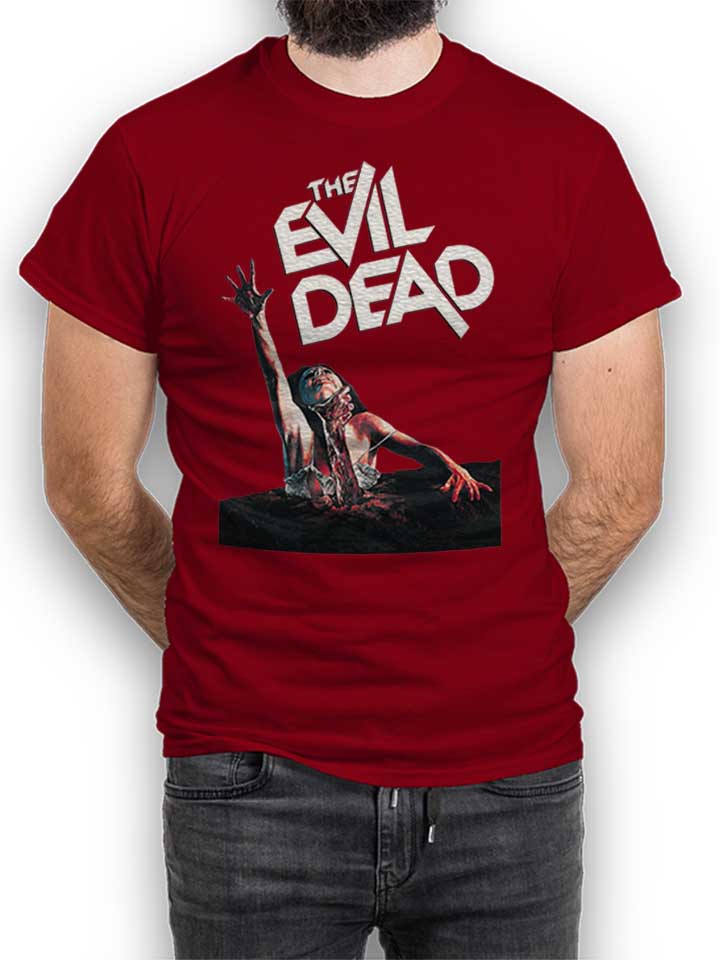 the-evil-dead-t-shirt bordeaux 1