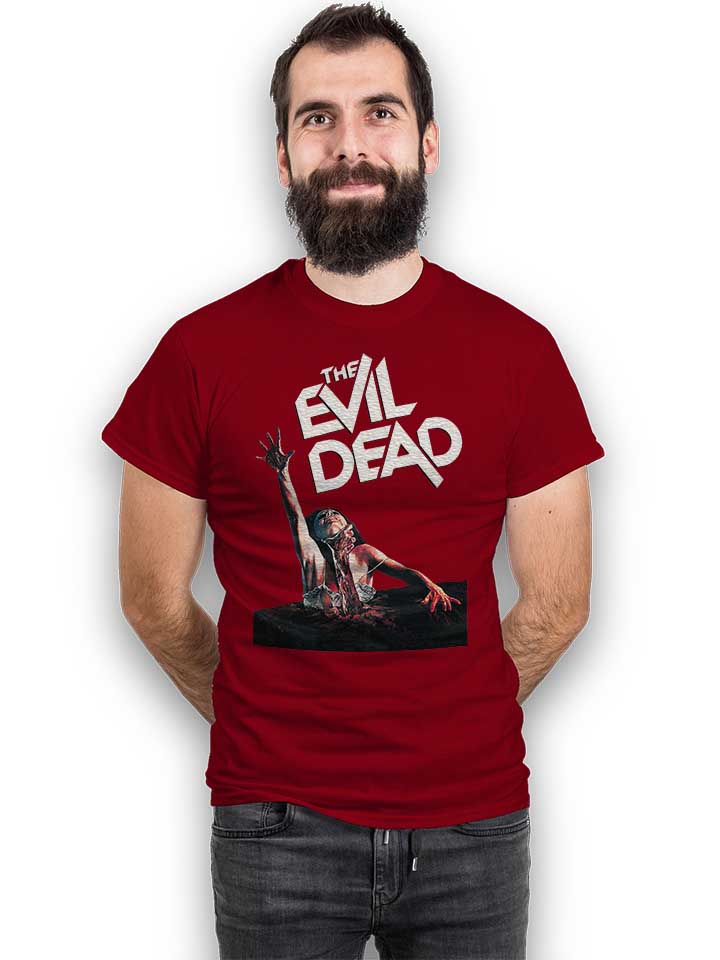the-evil-dead-t-shirt bordeaux 2