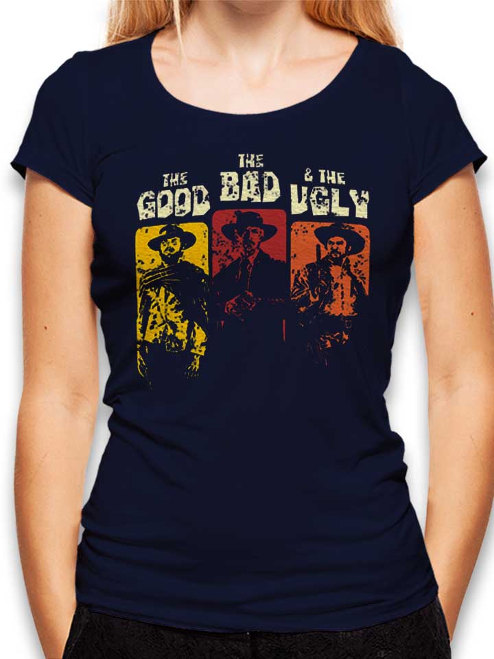 The Good The Bad And The Ugly 02 Damen T-Shirt dunkelblau L