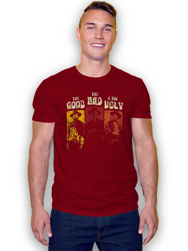 the-good-the-bad-and-the-ugly-02-t-shirt bordeaux 2