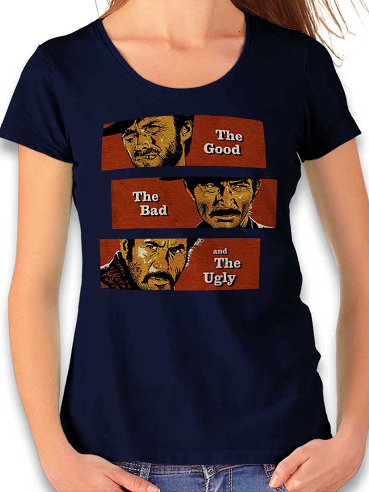 The Good The Bad And The Ugly Damen T-Shirt dunkelblau L