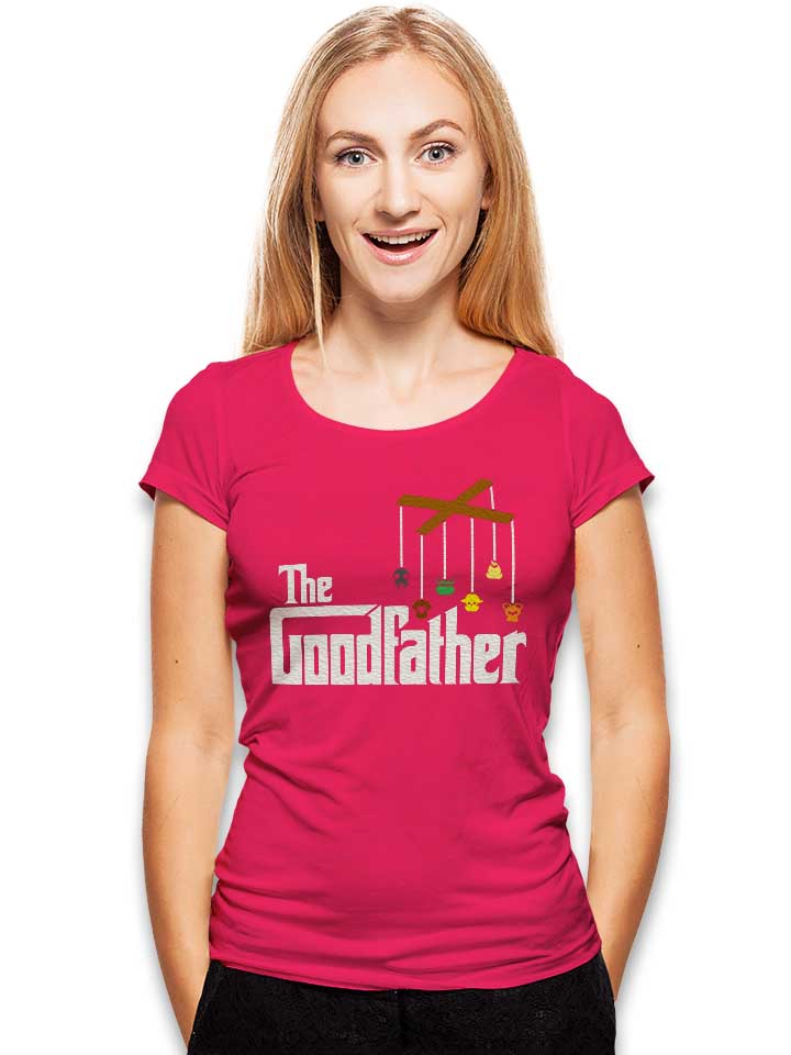 the-goodfather-damen-t-shirt fuchsia 2