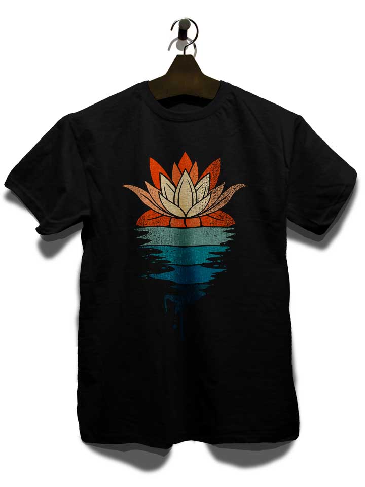 the-lotus-retro-t-shirt schwarz 3