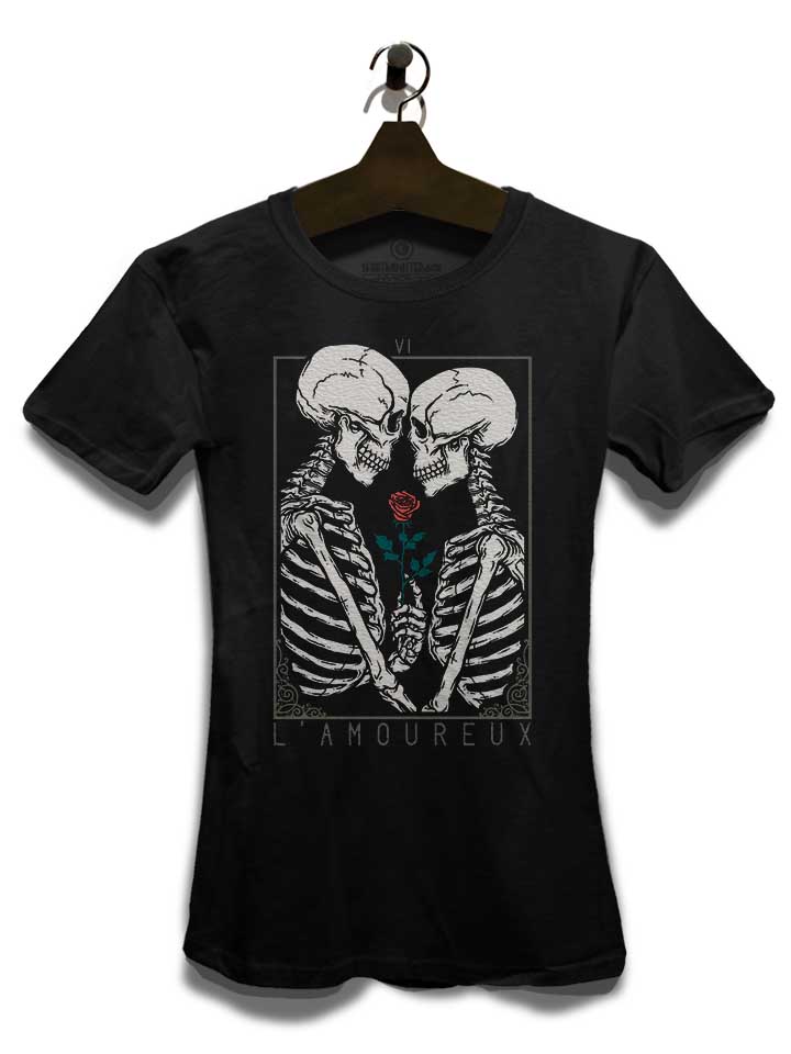 the-lovers-skeleton-damen-t-shirt schwarz 3