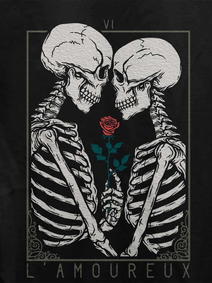 the-lovers-skeleton-damen-t-shirt schwarz 4