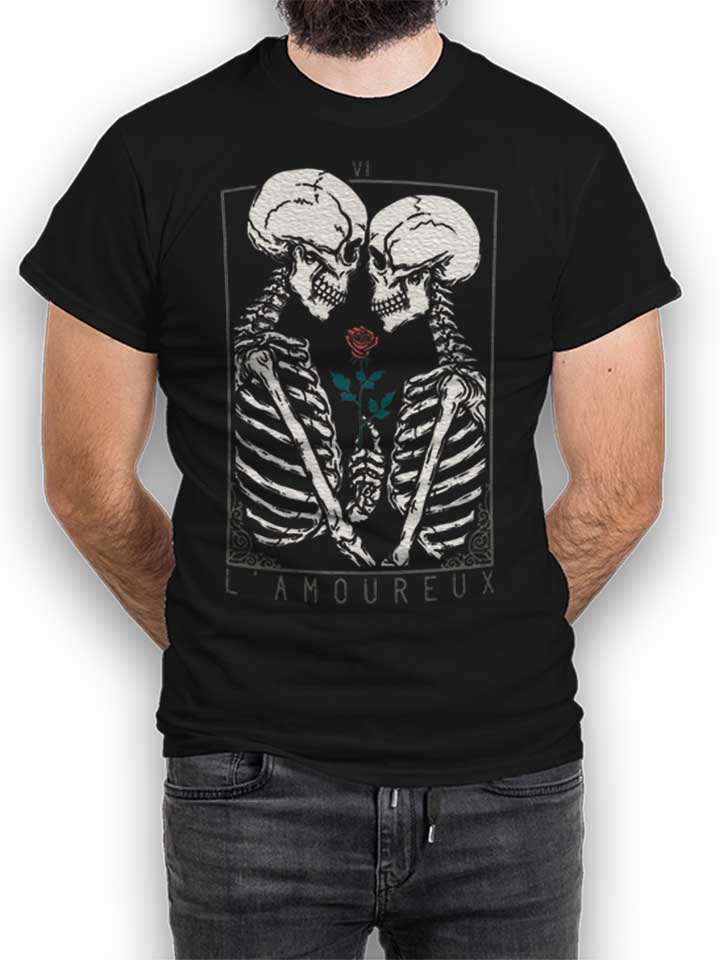 The Lovers Skeleton T-Shirt schwarz L