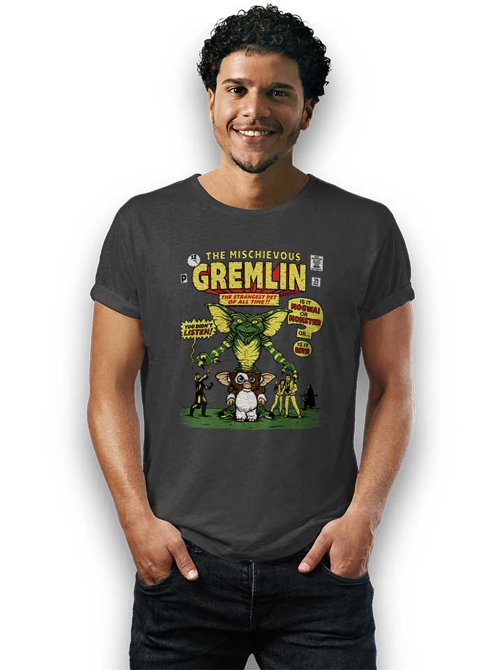 the-mischievous-gremlin-t-shirt dunkelgrau 2