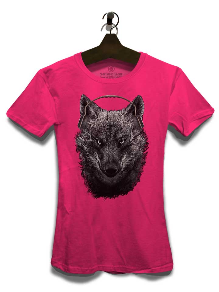 the-musical-wolf-damen-t-shirt fuchsia 3