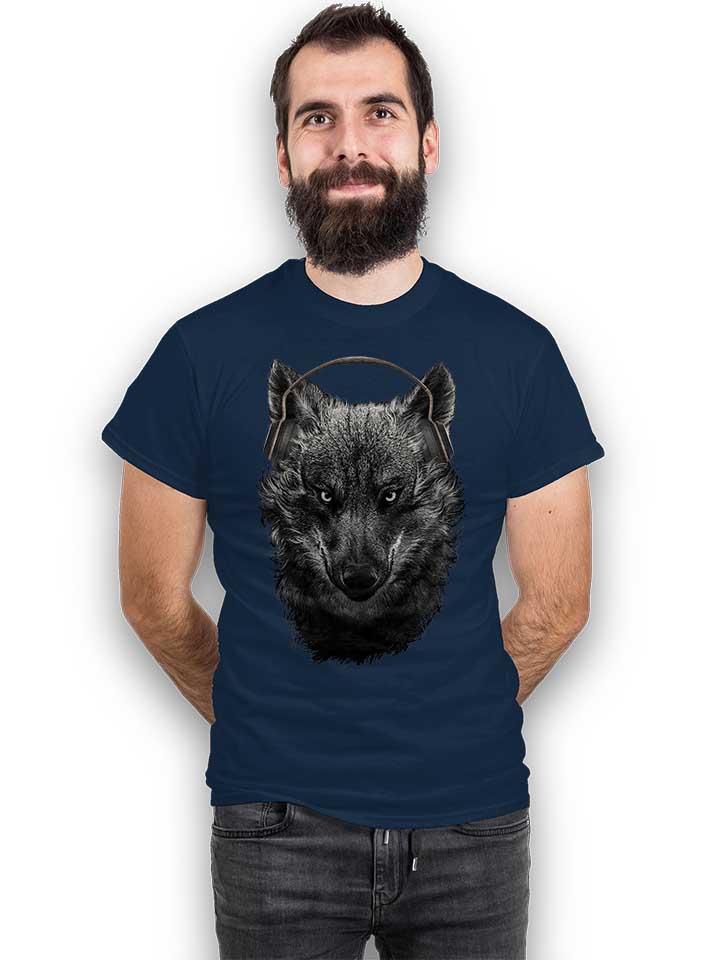 the-musical-wolf-t-shirt dunkelblau 2