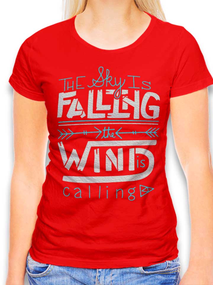 The Sky Is Falling Damen T-Shirt rot L