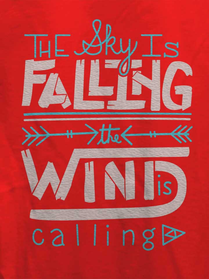 the-sky-is-falling-damen-t-shirt rot 4