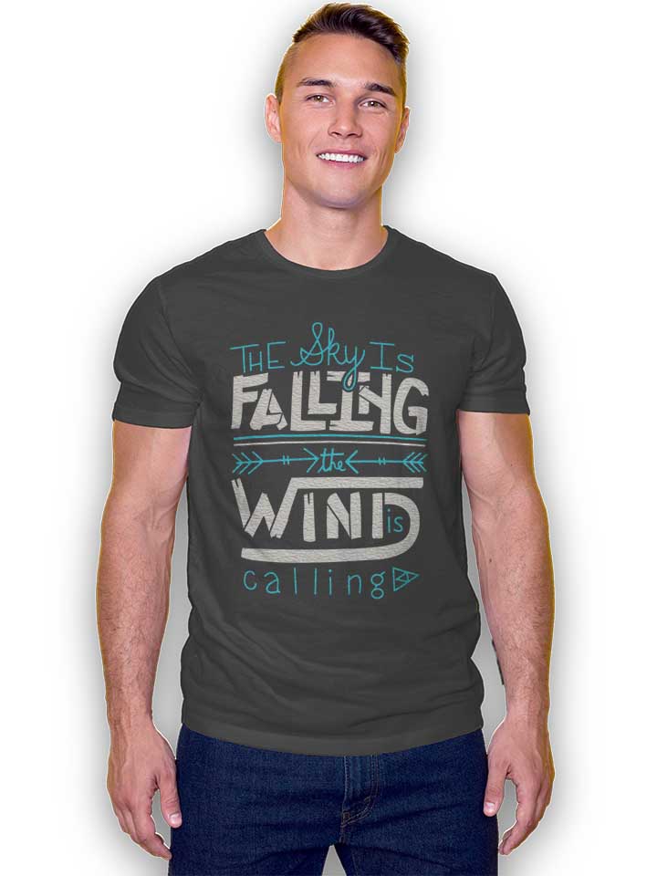 the-sky-is-falling-t-shirt dunkelgrau 2