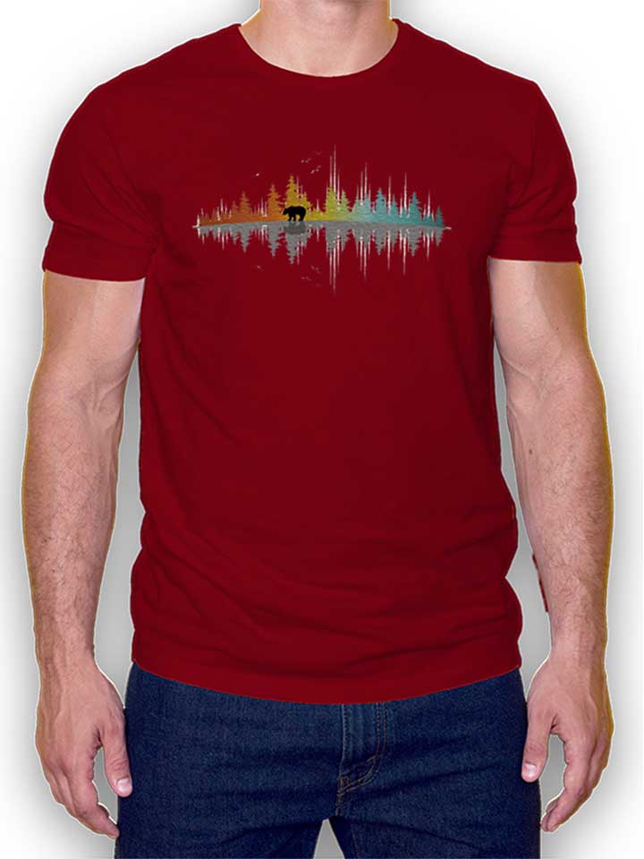 The Sounds Of Nature T-Shirt maroon L