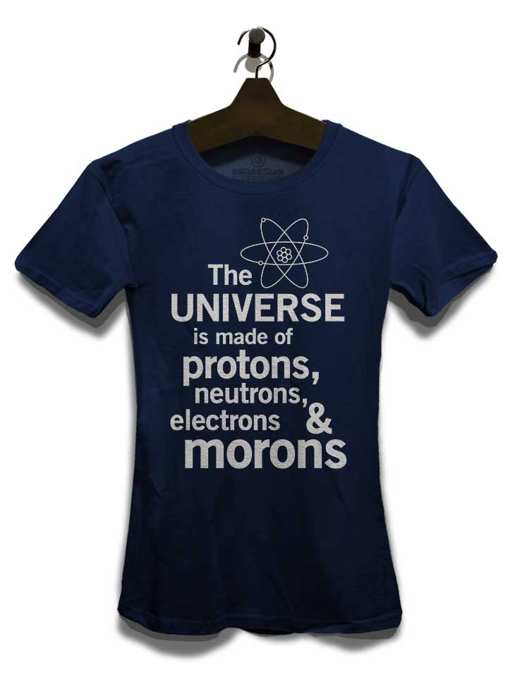 the-universe-is-made-of-morons-02-damen-t-shirt dunkelblau 3