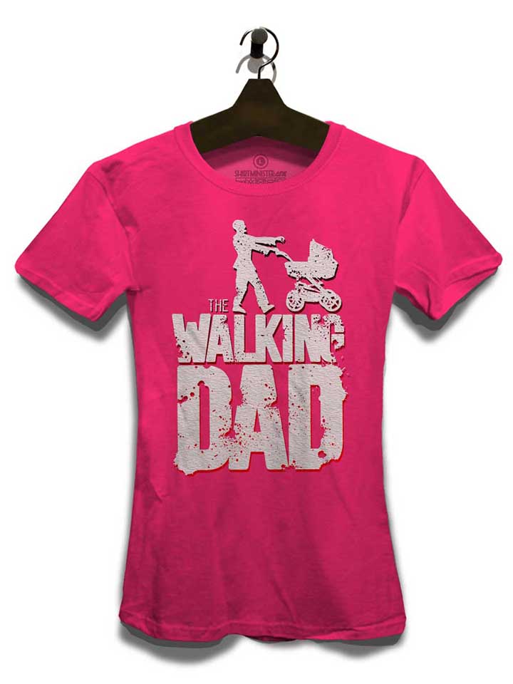 the-walking-dad-vintage-damen-t-shirt fuchsia 3