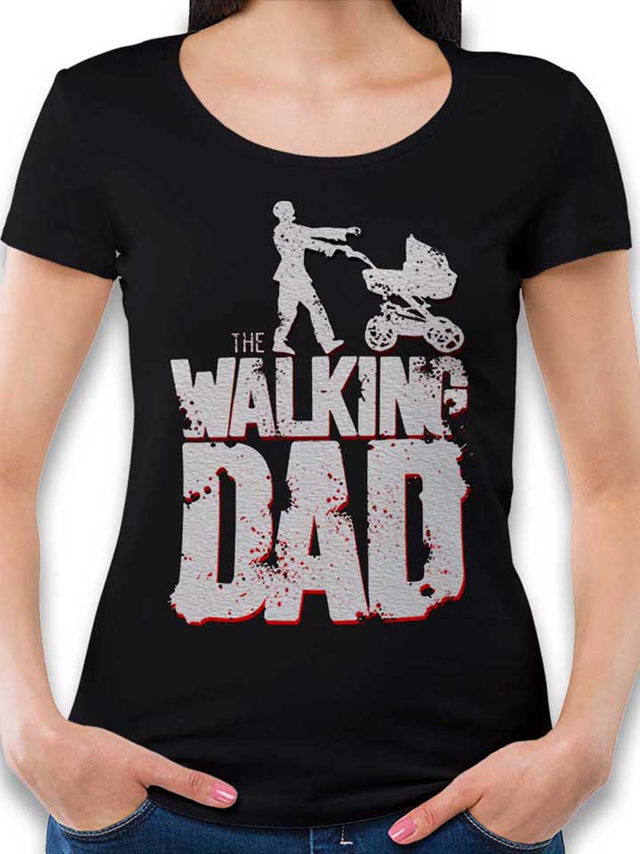 the-walking-dad-vintage-damen-t-shirt schwarz 1