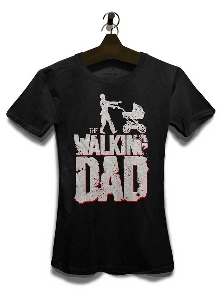 the-walking-dad-vintage-damen-t-shirt schwarz 3