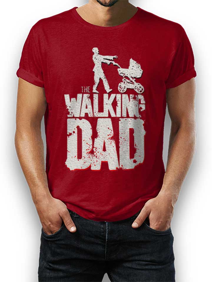 the-walking-dad-vintage-t-shirt bordeaux 1